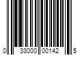 Barcode Image for UPC code 033000001425