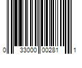 Barcode Image for UPC code 033000002811