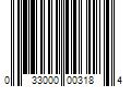 Barcode Image for UPC code 033000003184