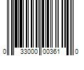 Barcode Image for UPC code 033000003610