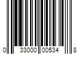 Barcode Image for UPC code 033000005348