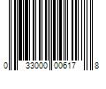 Barcode Image for UPC code 033000006178