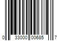 Barcode Image for UPC code 033000006857