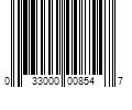 Barcode Image for UPC code 033000008547