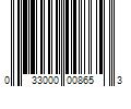 Barcode Image for UPC code 033000008653