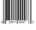 Barcode Image for UPC code 033011000073