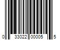 Barcode Image for UPC code 033022000055