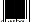 Barcode Image for UPC code 033037000057