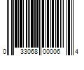 Barcode Image for UPC code 033068000064