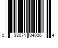 Barcode Image for UPC code 033071040064