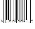 Barcode Image for UPC code 033100000847