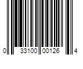 Barcode Image for UPC code 033100001264