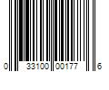 Barcode Image for UPC code 033100001776