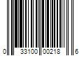 Barcode Image for UPC code 033100002186