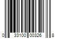 Barcode Image for UPC code 033100003268