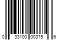 Barcode Image for UPC code 033100003756