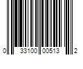 Barcode Image for UPC code 033100005132. Product Name: 