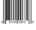 Barcode Image for UPC code 033100006726