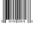 Barcode Image for UPC code 033100008188