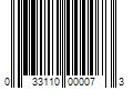 Barcode Image for UPC code 033110000073