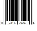 Barcode Image for UPC code 033117000076. Product Name: 