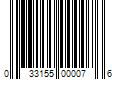 Barcode Image for UPC code 033155000076