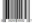 Barcode Image for UPC code 033200000327