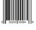 Barcode Image for UPC code 033200000846