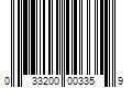 Barcode Image for UPC code 033200003359