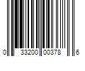 Barcode Image for UPC code 033200003786