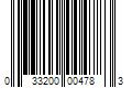 Barcode Image for UPC code 033200004783