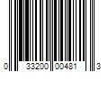 Barcode Image for UPC code 033200004813