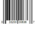 Barcode Image for UPC code 033200006367