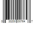 Barcode Image for UPC code 033200007647