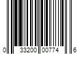 Barcode Image for UPC code 033200007746