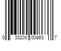 Barcode Image for UPC code 033200008637