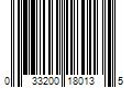 Barcode Image for UPC code 033200180135