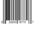 Barcode Image for UPC code 033200187707