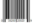 Barcode Image for UPC code 033200200239