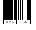 Barcode Image for UPC code 0332258494752