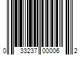 Barcode Image for UPC code 033237000062