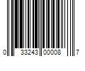 Barcode Image for UPC code 033243000087