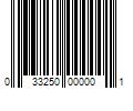 Barcode Image for UPC code 033250000001