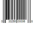 Barcode Image for UPC code 033255000068