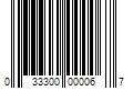 Barcode Image for UPC code 033300000067