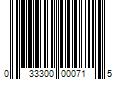 Barcode Image for UPC code 033300000715