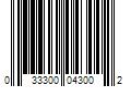 Barcode Image for UPC code 033300043002