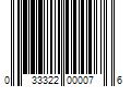 Barcode Image for UPC code 033322000076