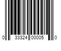 Barcode Image for UPC code 033324000050