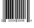 Barcode Image for UPC code 033334000064